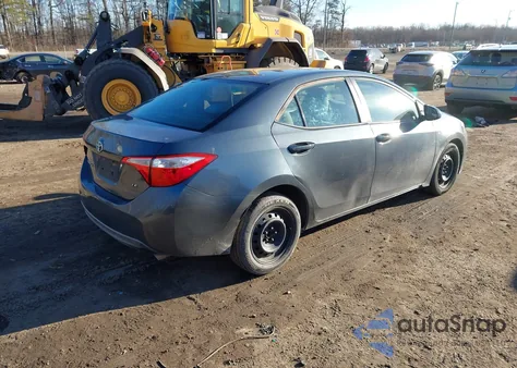 2016 Toyota Corolla Le z USA, uszkodzony, nr VIN 2T1BURHEXGC487516